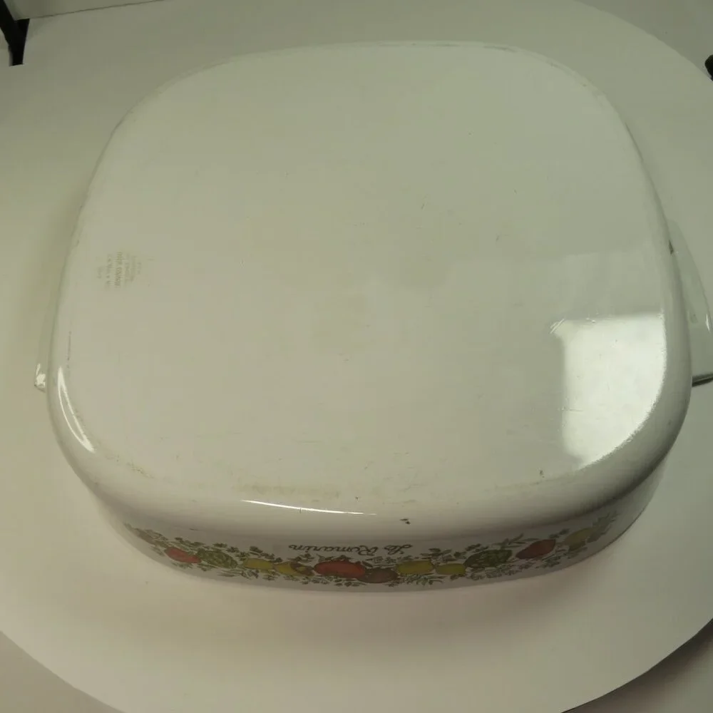 vintage Corning Ware A-10 Casserole Dish 2.5 Qt Spice O' Life Le Romarin w Lid